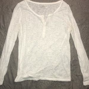 White Loft Long-Sleeve Tee